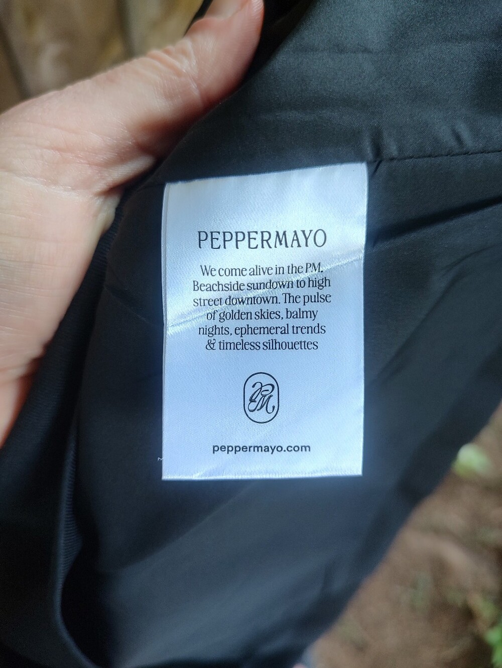🏵️ Peppermayo Lulita Black Scoop Back Mini Dress NWT Size 6 - Picture 7 of 11